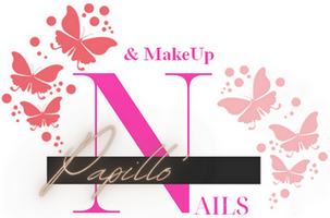 Logo papillo nails makeup blanc 303x200